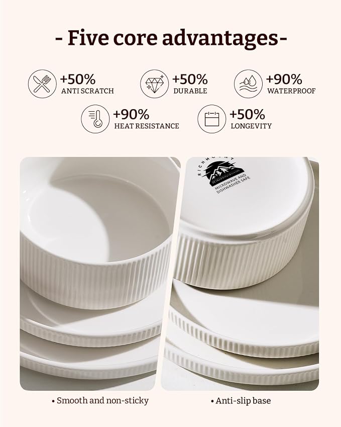 Line Porcelain Dinnerware Set, dish set - Image 5