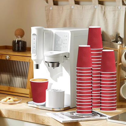 Lamosi Coffee Cups with Lids 12 oz 50 Pack, Disposable To Go Cups with Lid | - Image 4