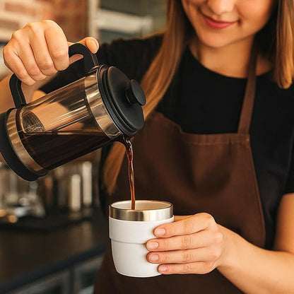 Zenbo 4 oz Espresso/Coffee Cups, Ceramic-Lined Double Wall Vacuum Insulated - Image 7