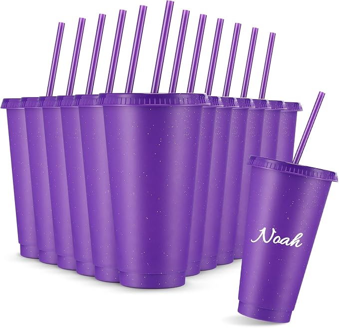 Amyhill 12 Pcs Reusable Glitter Cups by Amyhill