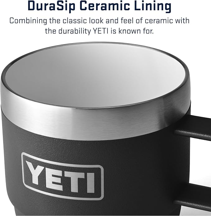 YETI Rambler 6 oz Stackable Mug, Stainless Steel, Vacuum Insulated - Image 3