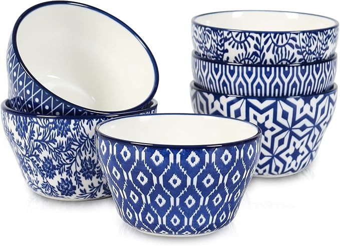 Selamica Ceramic 8oz Bouillon Cups 4 Inch Small Bowls, Dessert bowls - Image 8