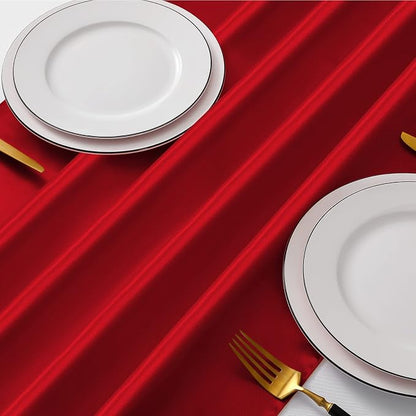Manyshofu Red Satin Table Runner 12x108 - Image 3