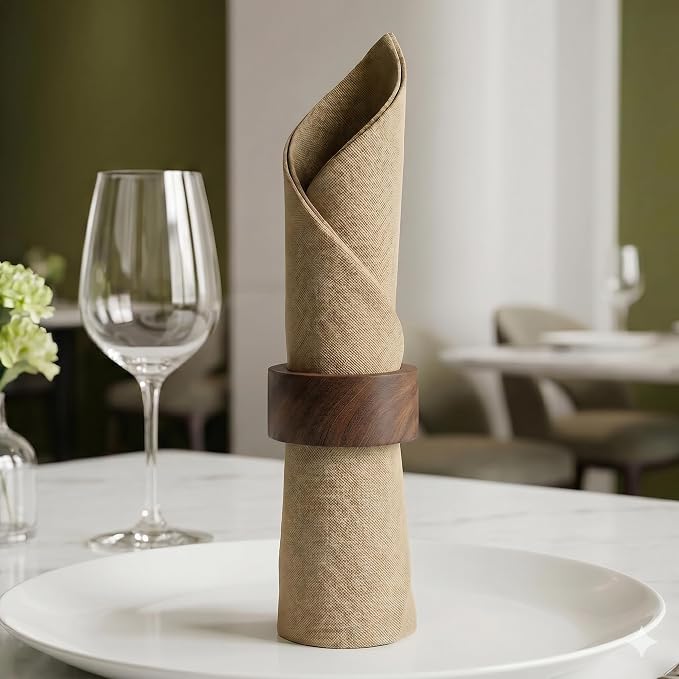 Napkin Rings – Pack of 12, Handwoven Rustic Table Décor - Image 4