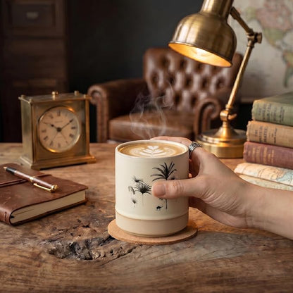 8oz Ceramic Mug Cups with DIY Canvas - Image 2