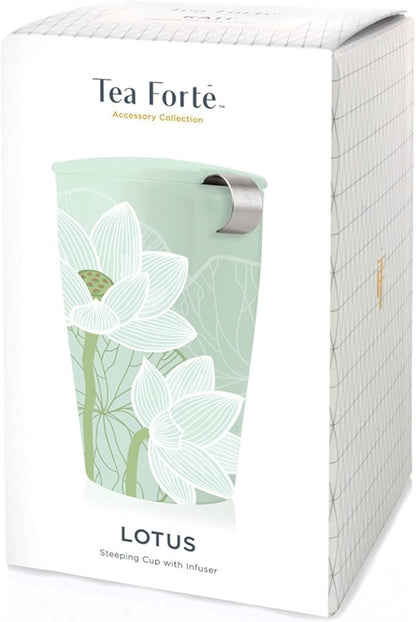 Tea Forte Double-Walled Ceramic Kati Cup, Lotus Blossom, 12 oz | Insulated - Image 3