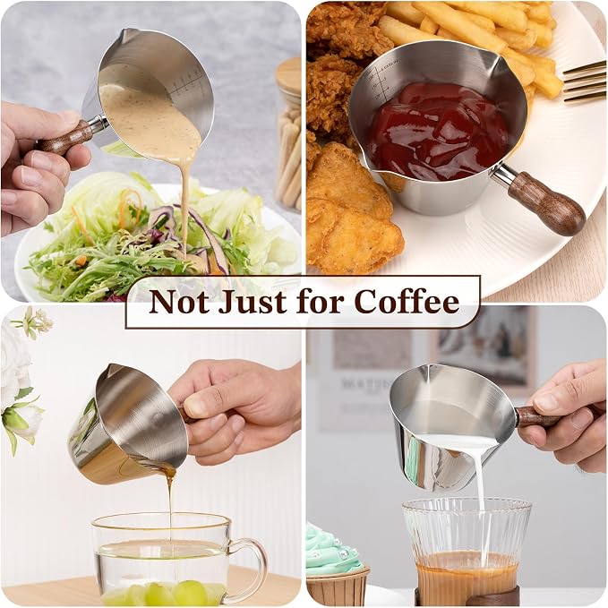 Amrules Espresso Cup, 6.8 oz/200 ml Stainless Steel Coffee Shot Measuring Cup - Image 7