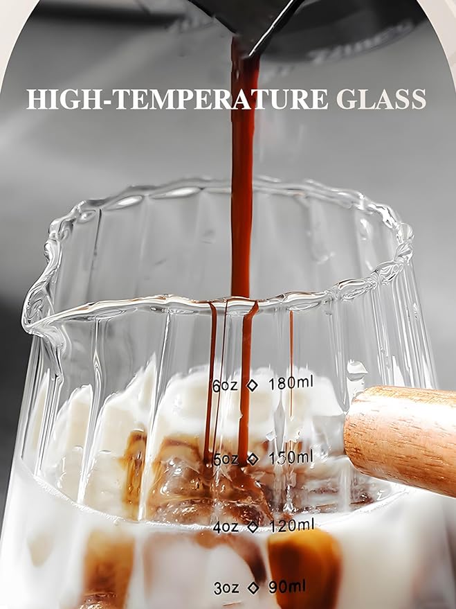 TIWPAJS Espresso Cups 6OZ, Espresso Accessories, Expresso Shots Cup, Espresso - Image 3