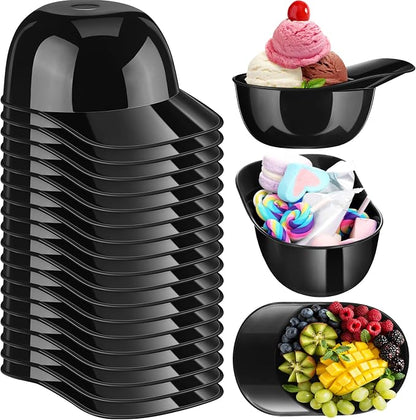 Ice Cream Dessert Baseball Cap Bowls Baseball Helmet Snack Bowl 8 oz Mini Party by Baderke