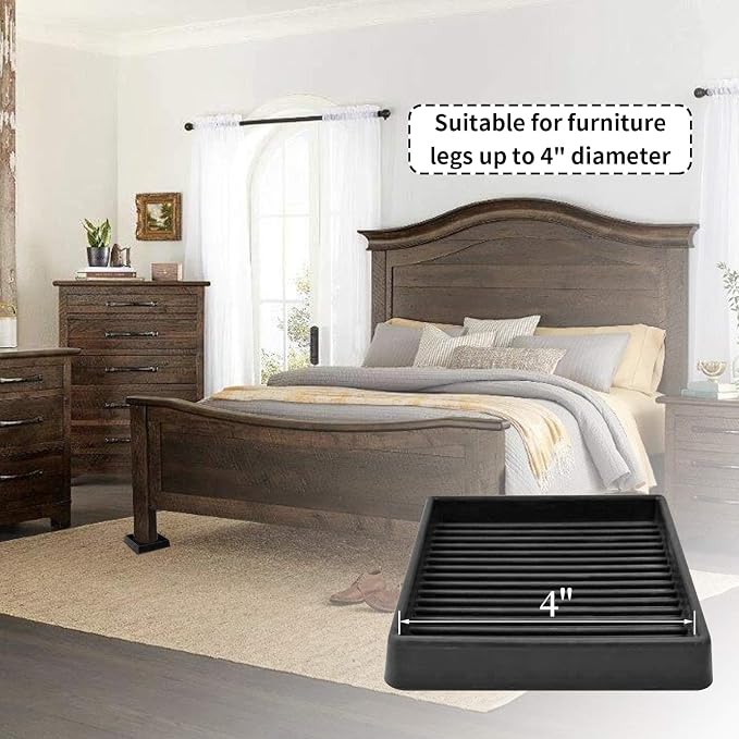 Furniture Coasters, Rubber Furniture Feet, Anti Slide Floor Protector - Image 3