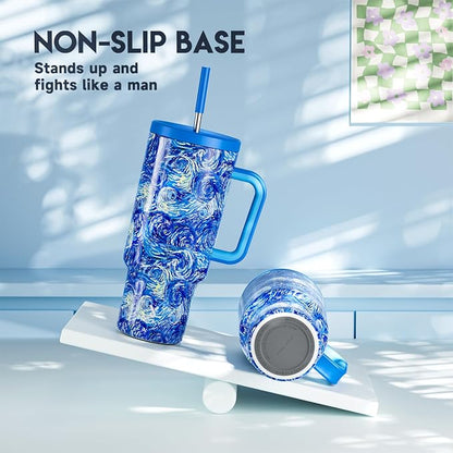 Meoky Tumbler with Handle and Straw - Image 4