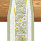 Daisy Table Runner, Rustic Spring Summer White Green Floral Flower Boho Vintage by Unknown