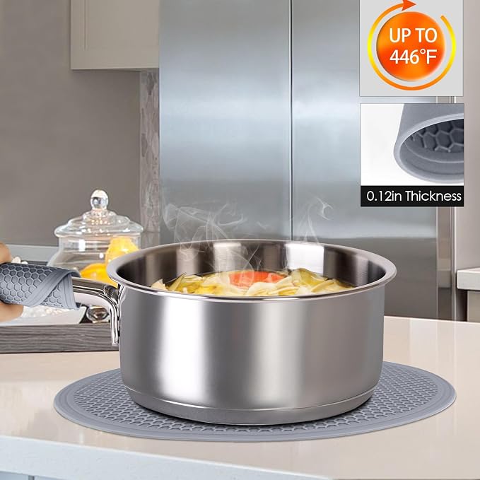 12 Inch Multi-Purpose Silicone Mat, As Drying Mat, Microwave Mat, Pot Holder - Image 6