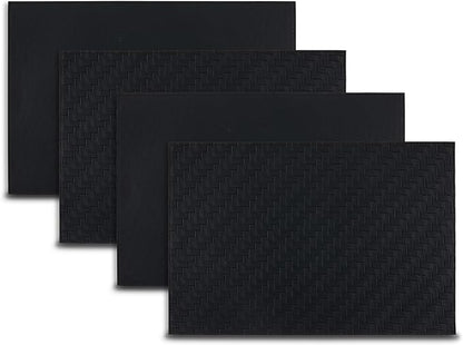 Placemats Set of 4 12" x 18" Heat-Resistant Table Mats for Dining Table Set for 4 Kitchen & Dining Room Decor Farmhouse, Boho, & Modern Style Easy to Clean, Durable & Stylish Table Decor