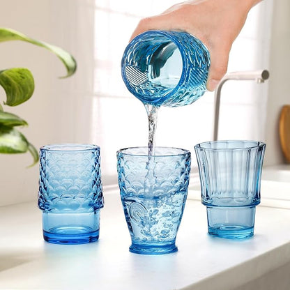 Frcctre Set of 4 Koi Fish Design Drinking Glasses, Stackable Drinking Glasses - Image 6