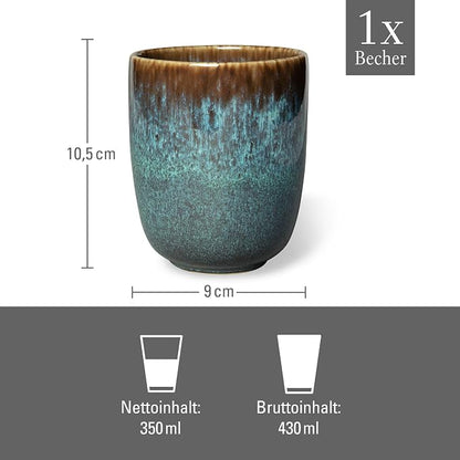 Like. By Villeroy and Boch – Lave glacé Handleless Mug, 400 ml, Cup Made From - Image 3