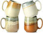 HASENSE Ceramic Coffee Mugs Set of 4, 16 oz Large Reactive Glaze Mugs | by Hasense