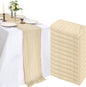 12 Pack 10Ft Beige Cheesecloth Table Runner 23 x 120 Inch | Gauze Rustic Boho by CKIKU