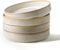 famiware Star 8.25" Pasta Bowls Set of 4, Bowl Plates, Cappuccino White | by Famiware