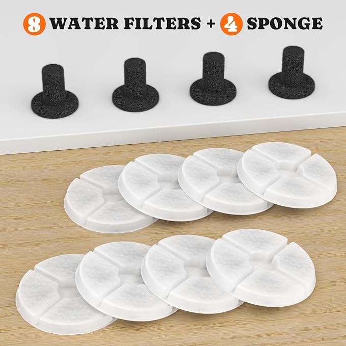 Pawtners Dog Water Fountain, 8 Replacement Filters - Image 7