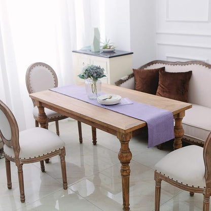 Soft Caddice Faux Linen Table Runner 2 Piece Fabric in 1 - Image 2