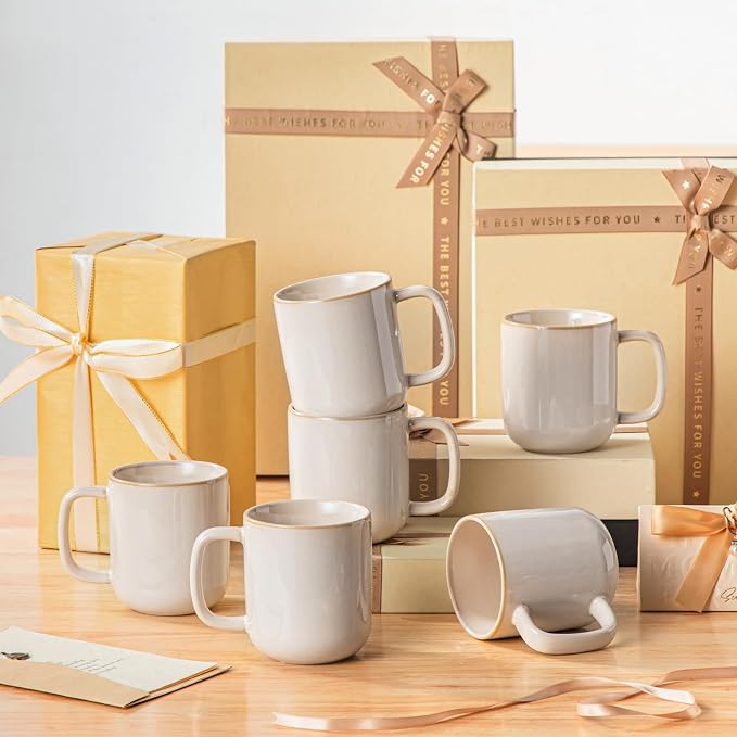 vancasso Coffee Mugs Set of 6, 12 Oz Ceramic Coffee Cups - Image 7