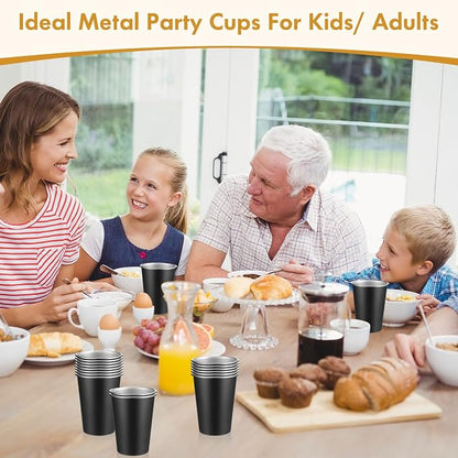 Mimorou 4 Pack 16 oz Stainless Steel Pint Cups Metal Cups Unbreakable Drinking - Image 7