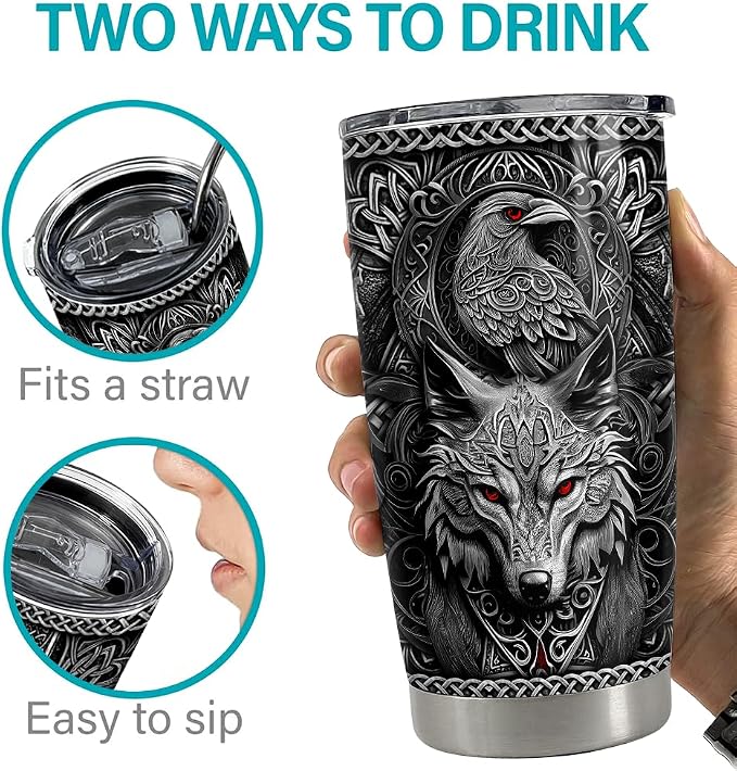 Viking Cup Tumbler 20oz Viking Gifts - Image 7