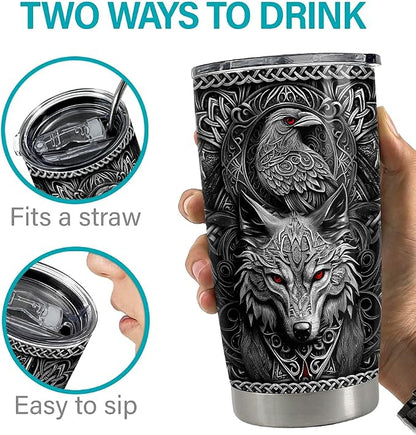 Viking Cup Tumbler 20oz Viking Gifts - Image 7