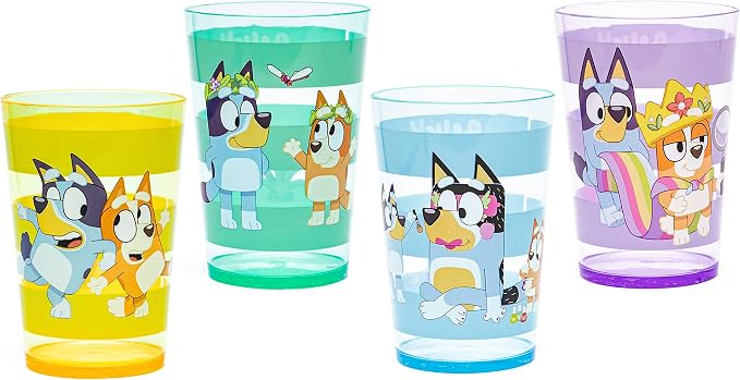 Zak Designs Bluey Nesting Tumbler Set Includes Durable Plastic Cups by ZakDesigns
