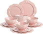 Paris Hilton 12-Piece Dinnerware Set, Embossed Bow Design, Iconic Ceramic by TheWorldofParisHilton