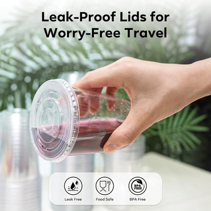 50 Pack 12 oz Clear Plastic Cups - Image 5
