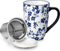 vancasso SELENE Porcelain Tea Mug, 18 oz Porcelain Tea Cup by vancasso