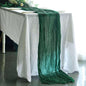 Efavormart 10ft Hunter Emerald Cheesecloth Table Runner by efavormart