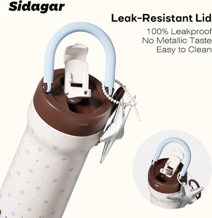 24 oz Insulated Tumbler Ceramic Stainless Steel Water Bottle, Leak Proof - Image 3