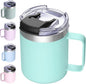 12oz Insulated Travel Coffee Mug by ALOUFEA