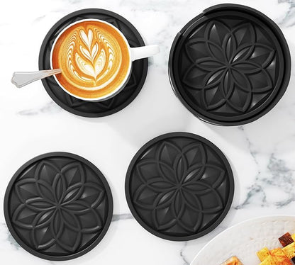 HFHOME Silicone Coasters Set for Drinks - Image 5