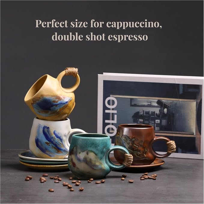 Little handmade ceramic pottery tea cup - Image 6