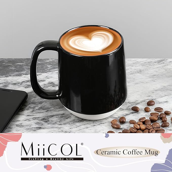 Miicol Ceramic Coffee Mug, 16 oz Large Coffee Cup, Tea Mug - Image 2
