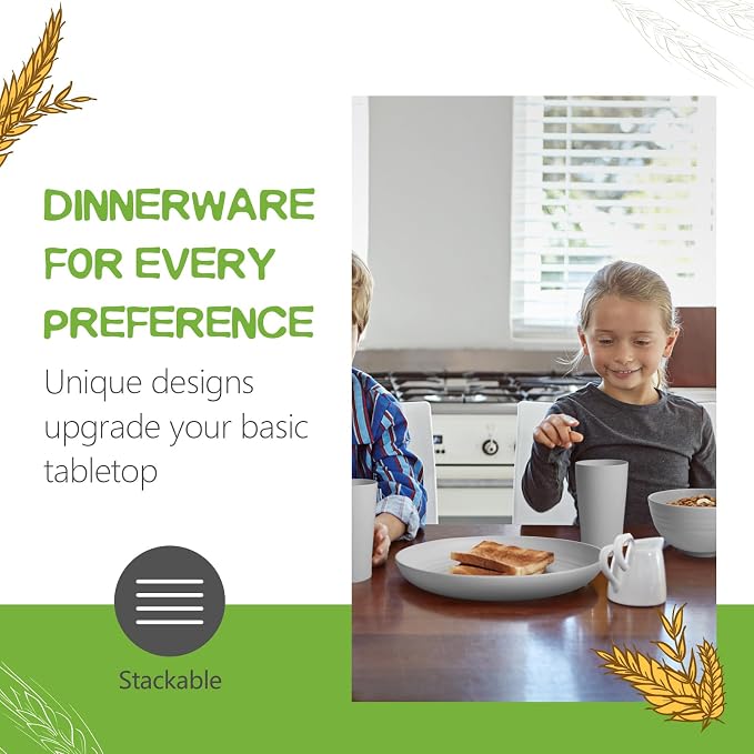 Teivio 32-Piece Plates and Bowls Sets - Image 3