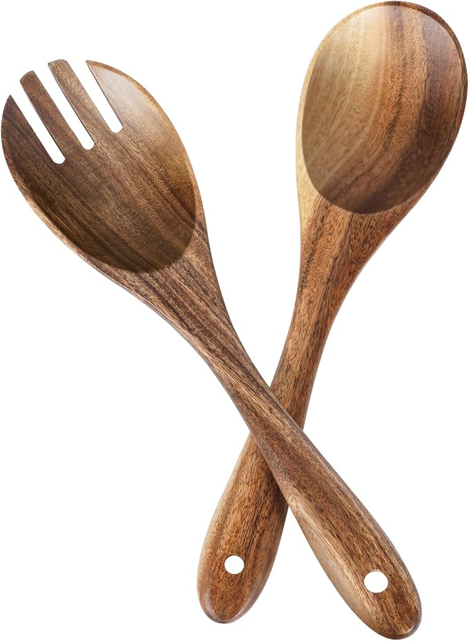 Salad Tongs, Wooden Spoons, Salad Tongs by SIXILANG