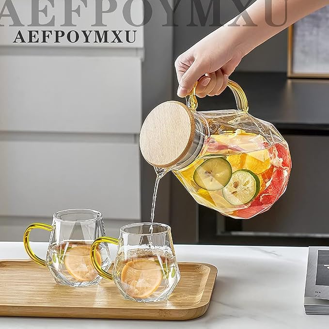 AEFPOYMXU 4pcs Crystal Clear Glass Coffee Cups Set - Image 4