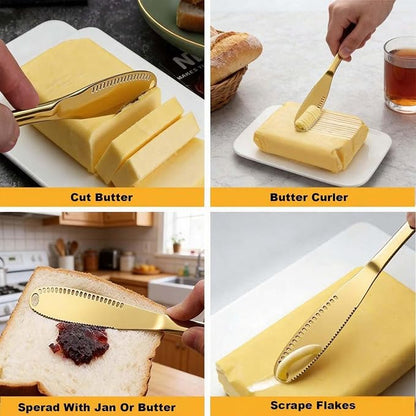 Butter Spreader Knife, Durable 8.7" Butter Knife, Stainless Steel Applicator - Image 5