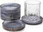 Glass Coasters Round Cup Mat, Decorative Wine Bottle Coaster, Crystal Drink by Unknown