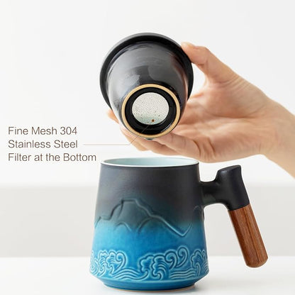 ZENS Tea Cup with Infuser and Lid - Image 5