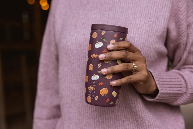 Simple Modern Halloween Travel Coffee Mug 360° Lid | 16oz | Pumpkins | Voyager - Image 2