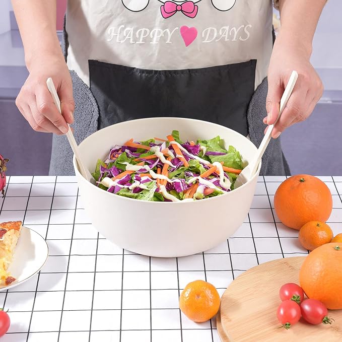 LOVYANXUE Bamboo Fiber Salad Bowl - Image 4
