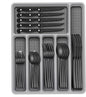49-Piece Black Silverware Set by EWFEN