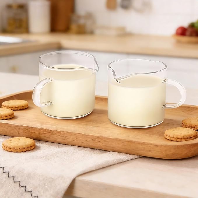 Adorever Espresso Cups Set of 2, 4 oz Double Spouts Espresso Shot Cups - Image 5