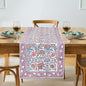 Pigeon Blue Hand Block Print 100% Cotton Table Runner 16x70 Inch | Perfect by Ridhi